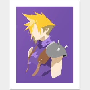 Cool Cloud Strife Minimalistic Posters and Art